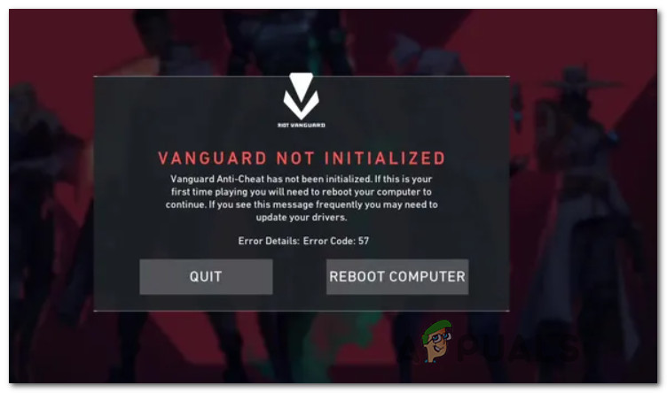 Vanguard anti cheat ошибка подключения Valorant Error Code 57 on Windows 10 (Fix)