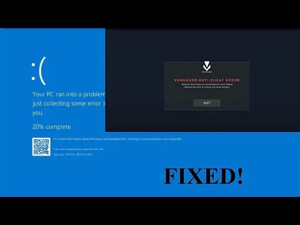 Vanguard anti cheat ошибка подключения Исправлено: критическая системная ошибка на valorant - ddok