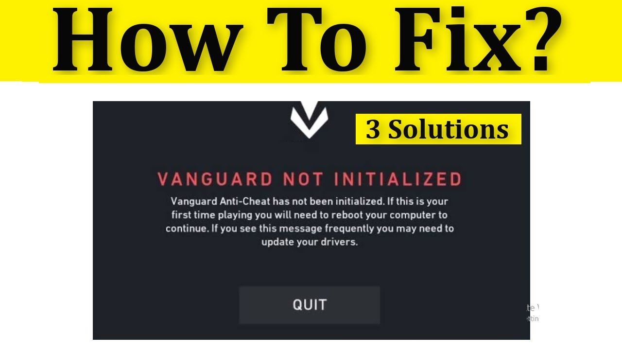 Vanguard anti cheat ошибка подключения Fix "VANGUARD NOT INITIALIZED" - Vanguard Anti-Cheat Has Not Been Initialized Er