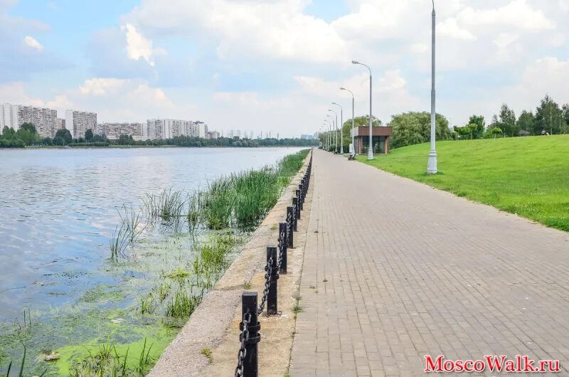 Vecher москва парк братеевская набережная фото Братеевский каскадный парк - MoscoWalk.ru - Прогулки по Москве