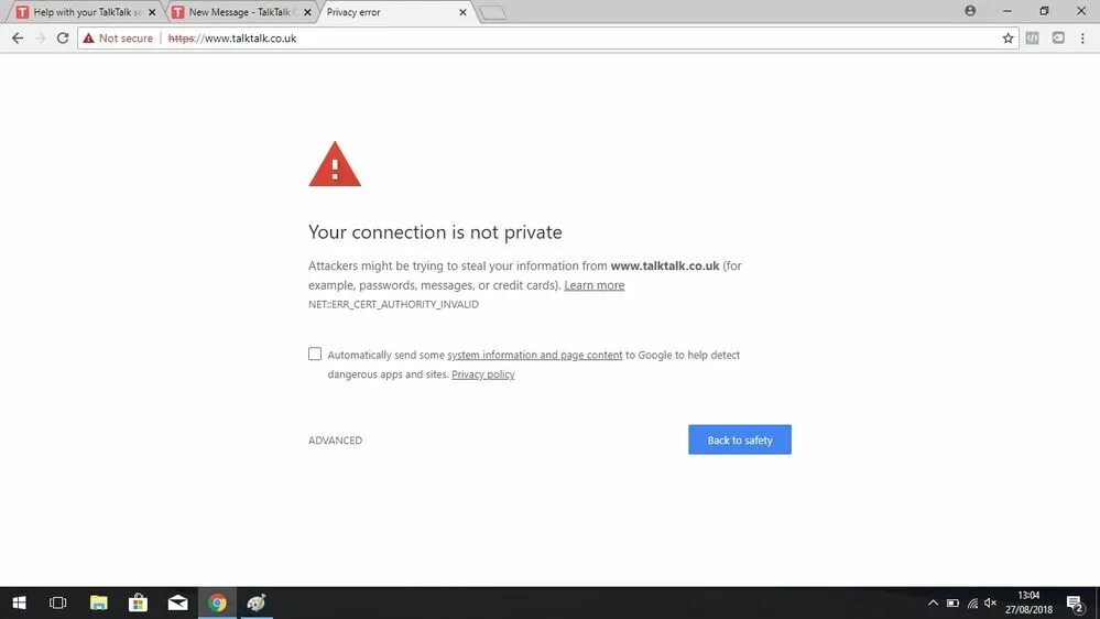 Veepn ошибка подключения Re: Intermittent connection, privacy issues (HTTPS... - TalkTalk Help & Support