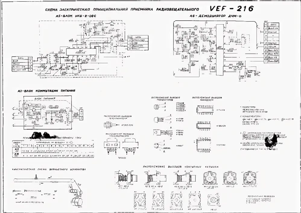 Vef 214 схема электрическая принципиальная Vilnis VEF 216 Radio VEF Radio Works Valst Elektrotechniska Fabrika Radiomuseum.