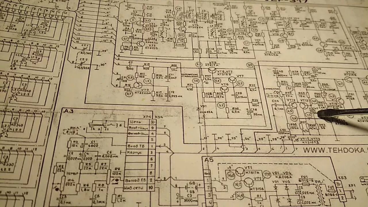 Vef 214 схема электрическая принципиальная Планка ФМ. ВЭФ 317 Начало внедрения... - YouTube