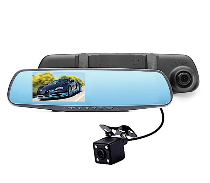 Vehicle blackbox dvr подключение задней камеры Видеорегистратор-зеркало Vehicle Blackbox Car DVR Mirror Full HD - купить в инте