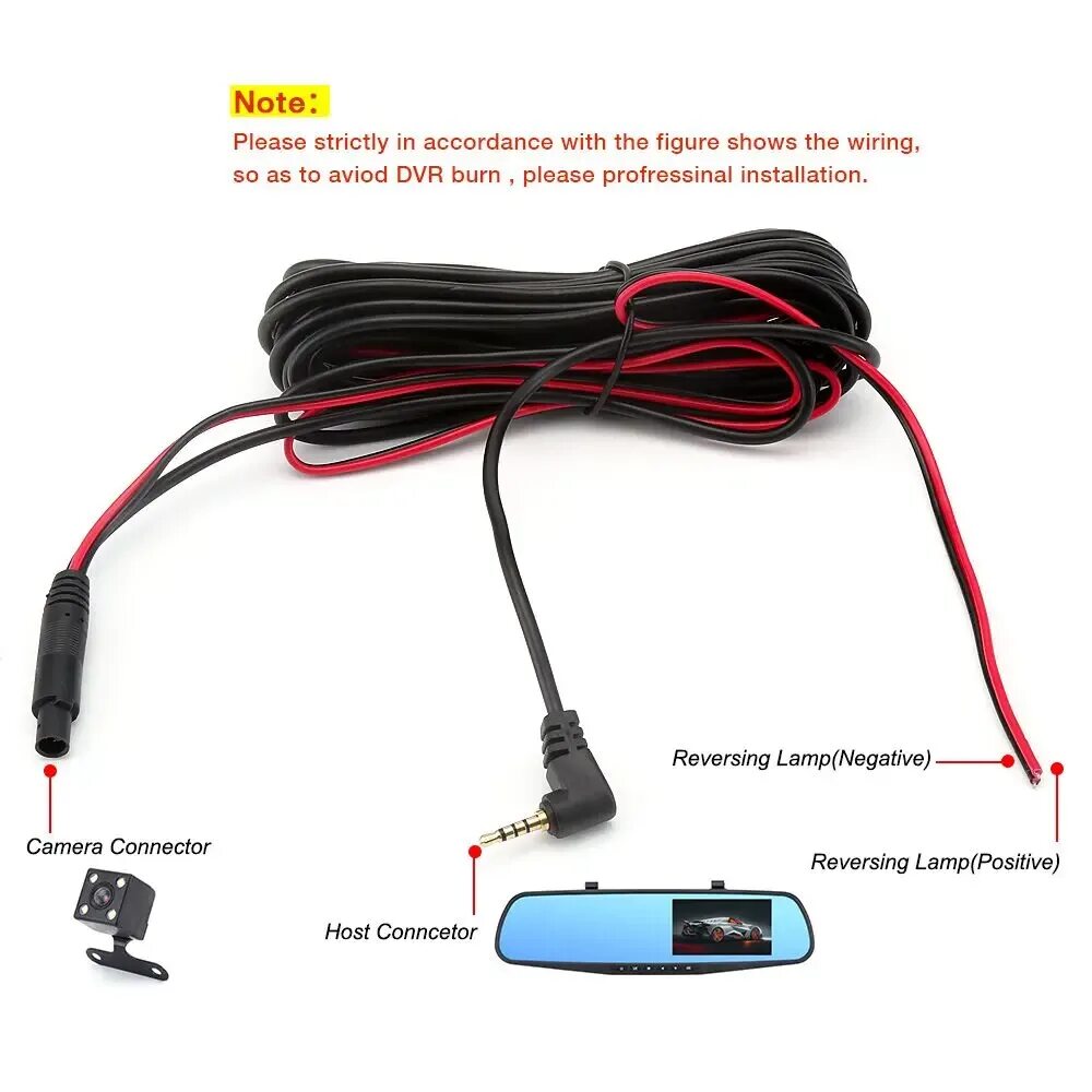 Vehicle blackbox dvr подключение задней камеры HD Автомобильная камера заднего вида с объективом ночного видения, 4 светодиодны