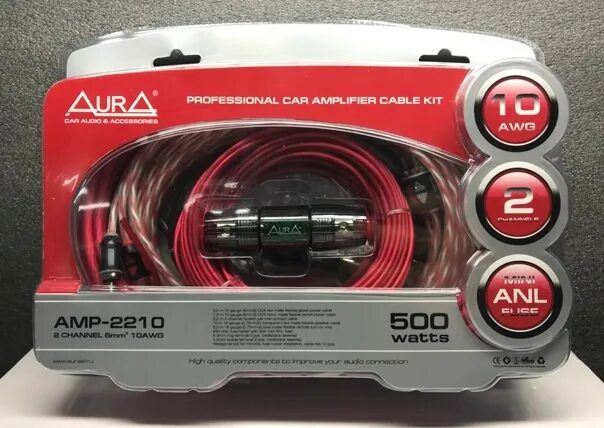 Venom kit 1 aura комплект для подключения Комплект проводов Aura AMP-2210 2х6мм2 купить в интернет-магазине АвтоЗвук.Pro