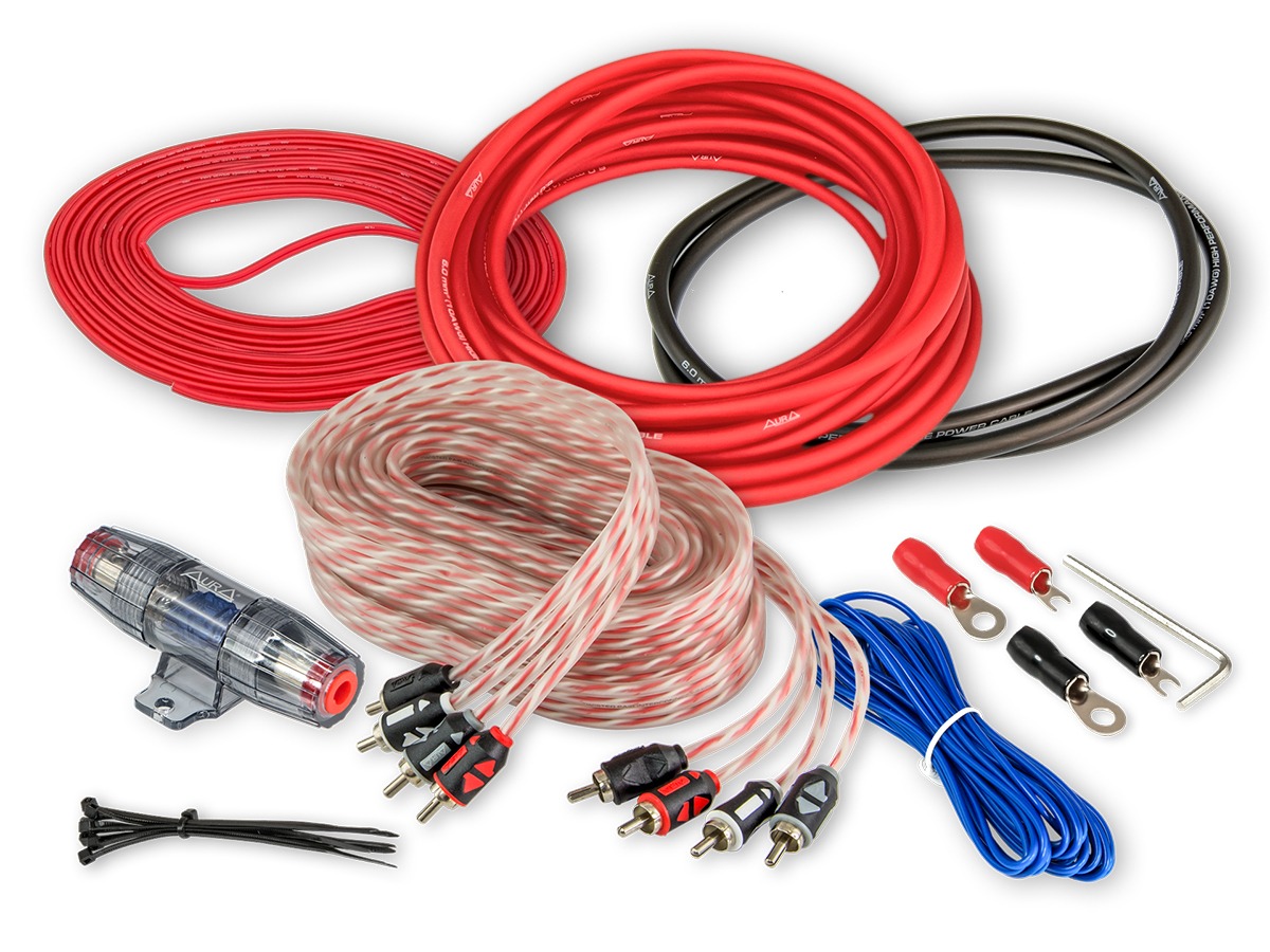 Venom kit 1 aura комплект для подключения Комплект проводов ля подключения 4х канального усилителя 4х6мм2 AURA AMP-2410 "А