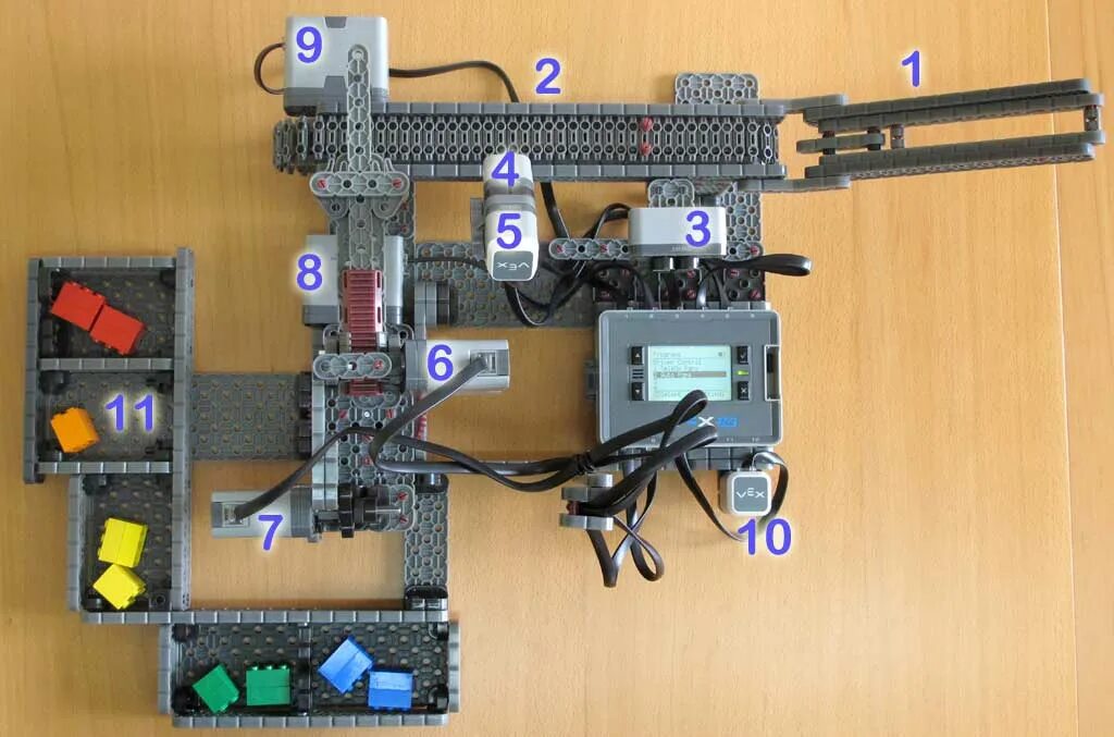 Vex iq инструкции по сборке VEXsorter, a VEX IQ color sorter