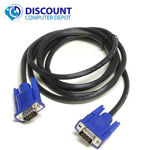 Vga кабель подключение к компьютеру 5FT 5 FT 15 PIN SVGA Lenovo VGA Monitor Male 2 Male Cable BLUE CORD FOR PC TV eB