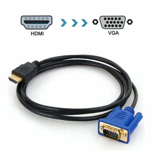 Vga кабель подключение к телевизору HDMI to VGA Cable HDMI Input VGA SVGA D-SUB Output Video Adapter Lead PC Monitor