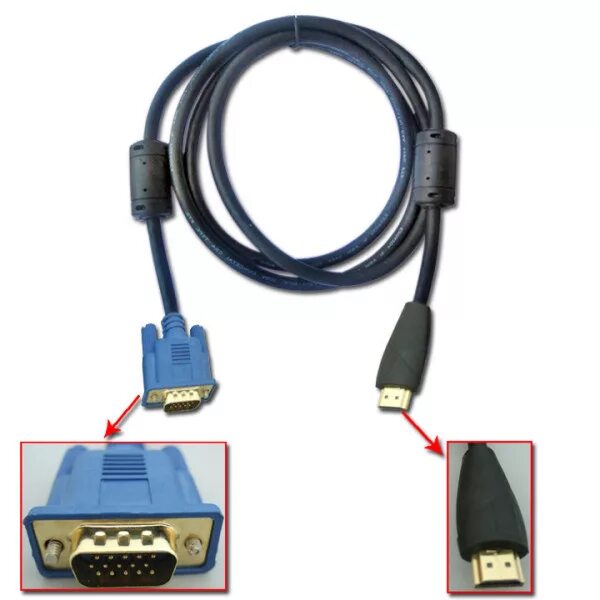 Vga компьютер подключение телевизор HDMI разъем VGA HD-15 мужской кабель длиной 6 футов (TLD-HV01) - Китай Разъем HD