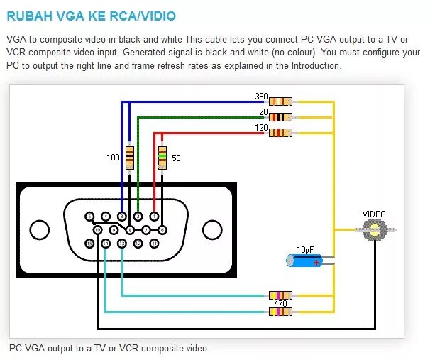 Vga своими руками схема Подключить через vga: найдено 89 изображений