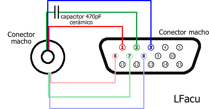 Vga своими руками схема Imagen Conector vga, Electricidad y electronica, Electrónica
