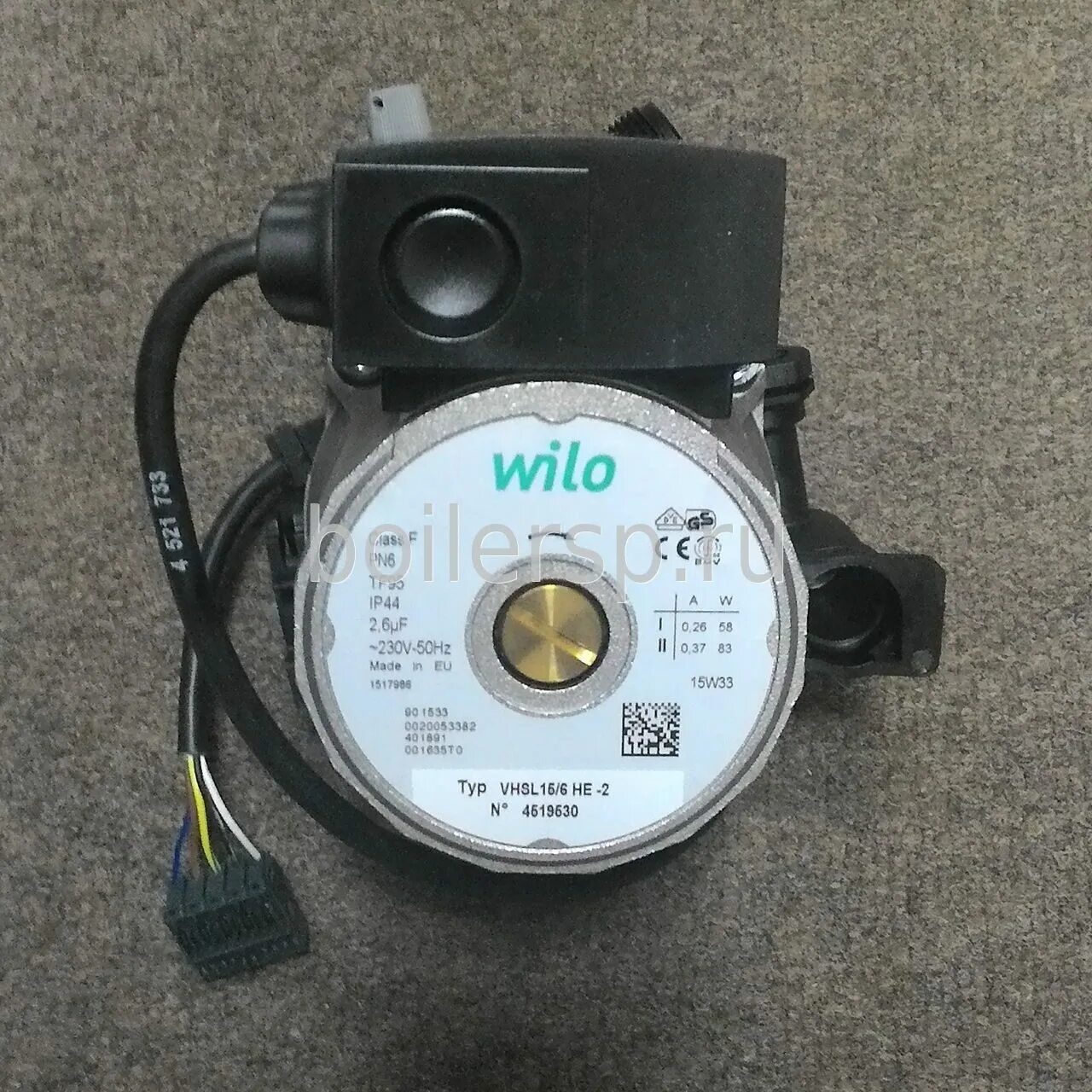 Vhsl 15 6 he 2 схема подключения Protherm 20094635 Насос WILO VHSL 15/6 HE-2-12 в интернет-магазине BoilerSP.ru (