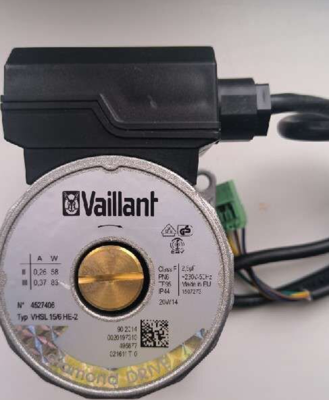 Vhsl 15 6 he 2 схема подключения Насос газового котла Vaillant (Двигатель) VHSL 15/6