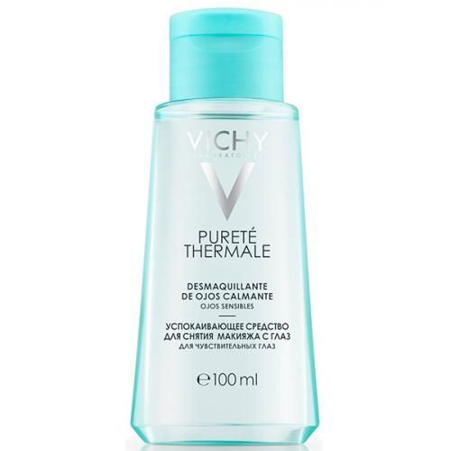 Vichy снятие макияжа с глаз Средство успокаивающее Vichy Purete Thermale для снятия макияжа с глаз, 100 мл -