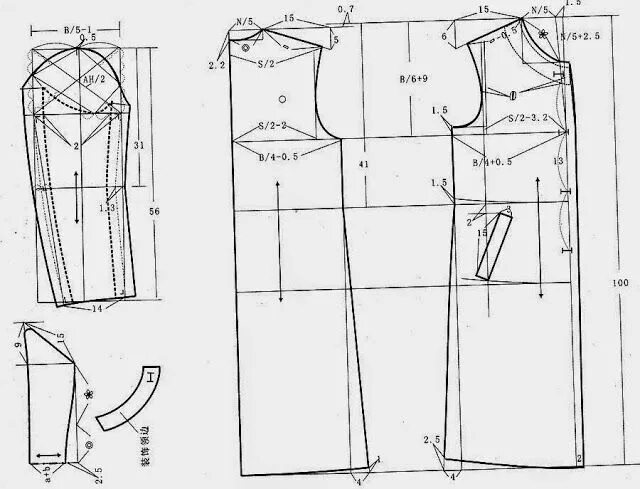 Vikisews мужские выкройки japon pattern coat - modelist kitapları Coat patterns, Jacket pattern sewing, Sh