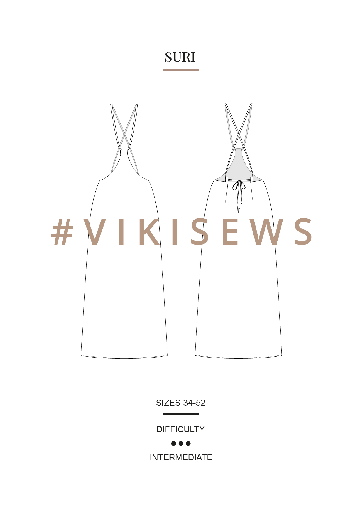 Vikisews выкройки купить женской Suri dress - Vikisews