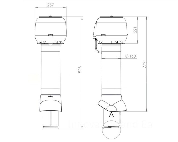 Vilpe схема установки Вентилятор "Vilpe" E120P/700, цвет - Зеленый