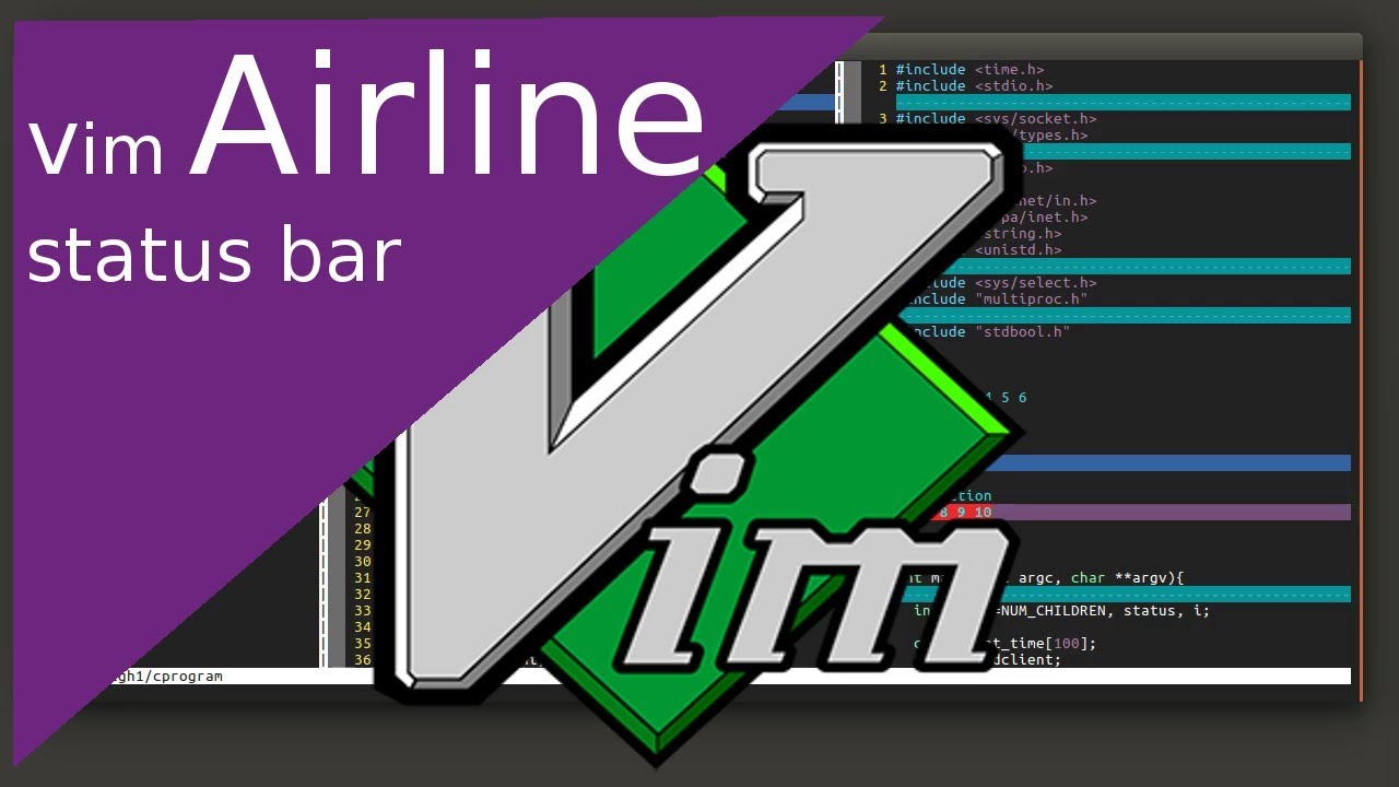 Vim s 05 230 1 проблема подключения جزء 11) Vim Plugins - Vim Airline - اضافة فيم ايرلاين - تخصيص شريط الحالة وعرضه 