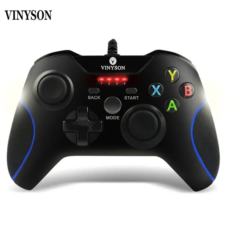 Vinyson джойстик как подключить к пк Игровой джойстик VINYSON Проводной контроллер PS3 для Android Совместим с джойст