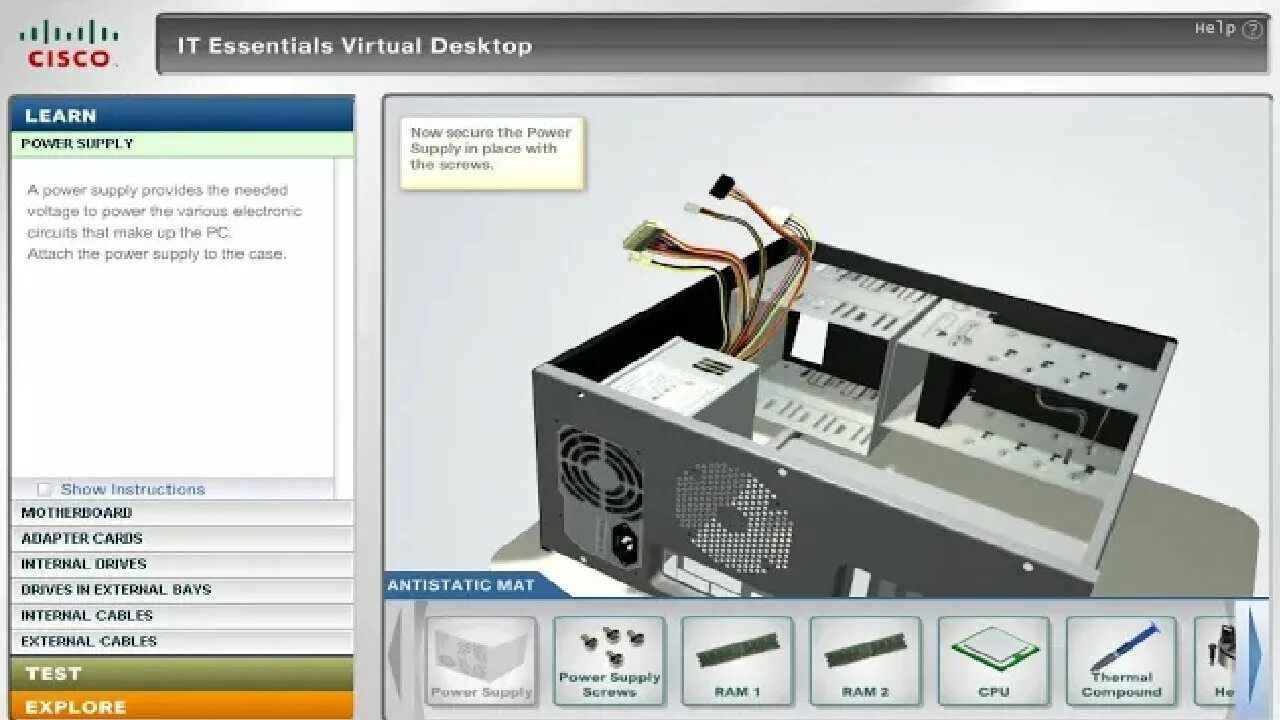 Virtual desktop подключение по проводу تعلم تفكيك و تركيب الحاسوب IT Essentials Virtual Desktop - YouTube