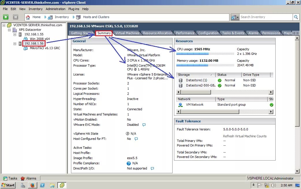 Vmware как подключить интернет Manage VMWare vCenter 5.5 DataCenter & Cluster Sekedar berbagi.