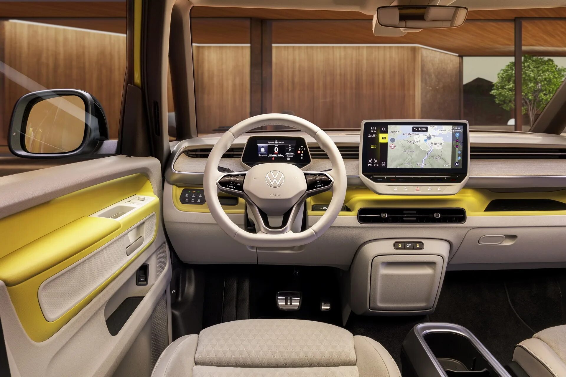 Volkswagen фото салона Новый VW ID.Buzz в формате пассажирского и грузового минивэна - новость от Автод