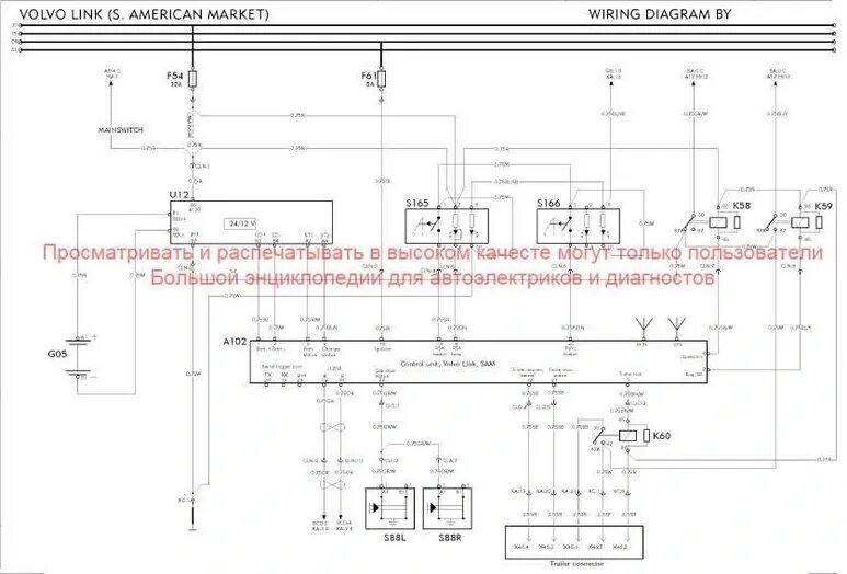 Volvo электрическая схема Электросхемы VOLVO FM9, FM12, FH12, FH16, NH12 - Автозапчасти и автоХитрости