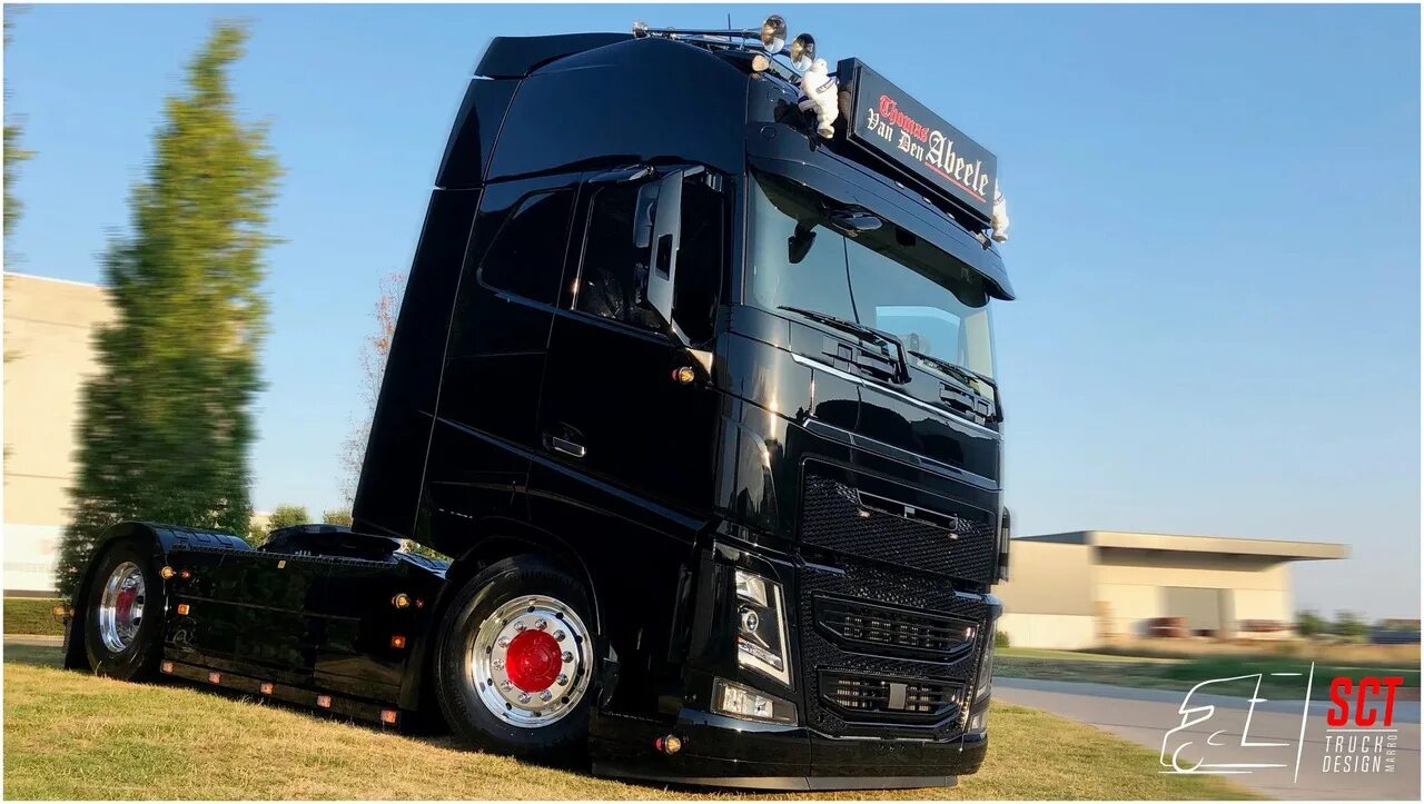 Volvo тюнинг фото Чёрный-пречёрный Volvo FH из Нидерландов carakoom.com