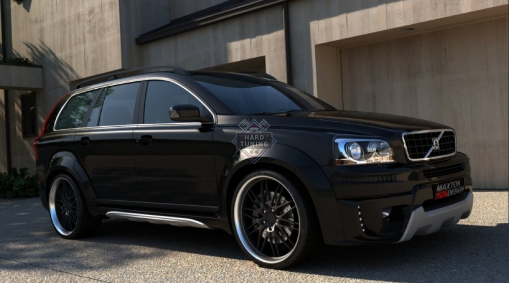 Volvo тюнинг фото Накладки на пороги MAXTON Volvo XC90. Купить накладки на пороги maxton volvo xc9