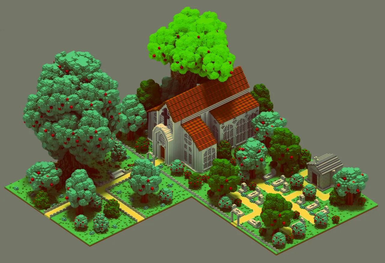 Voxel клиническая ул 41 30 фото Retronator Isometric art, 2d game art, Environment concept art
