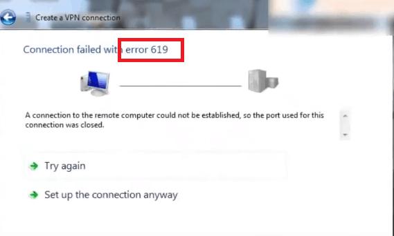 Vpn ошибка подключения к интернету При подключении VPN ошибка 619: причины и способы устранения