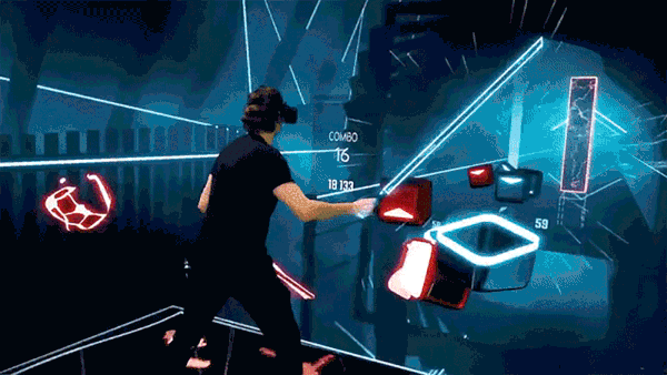 Vr игра фото Facebook - Beat Saber Behance