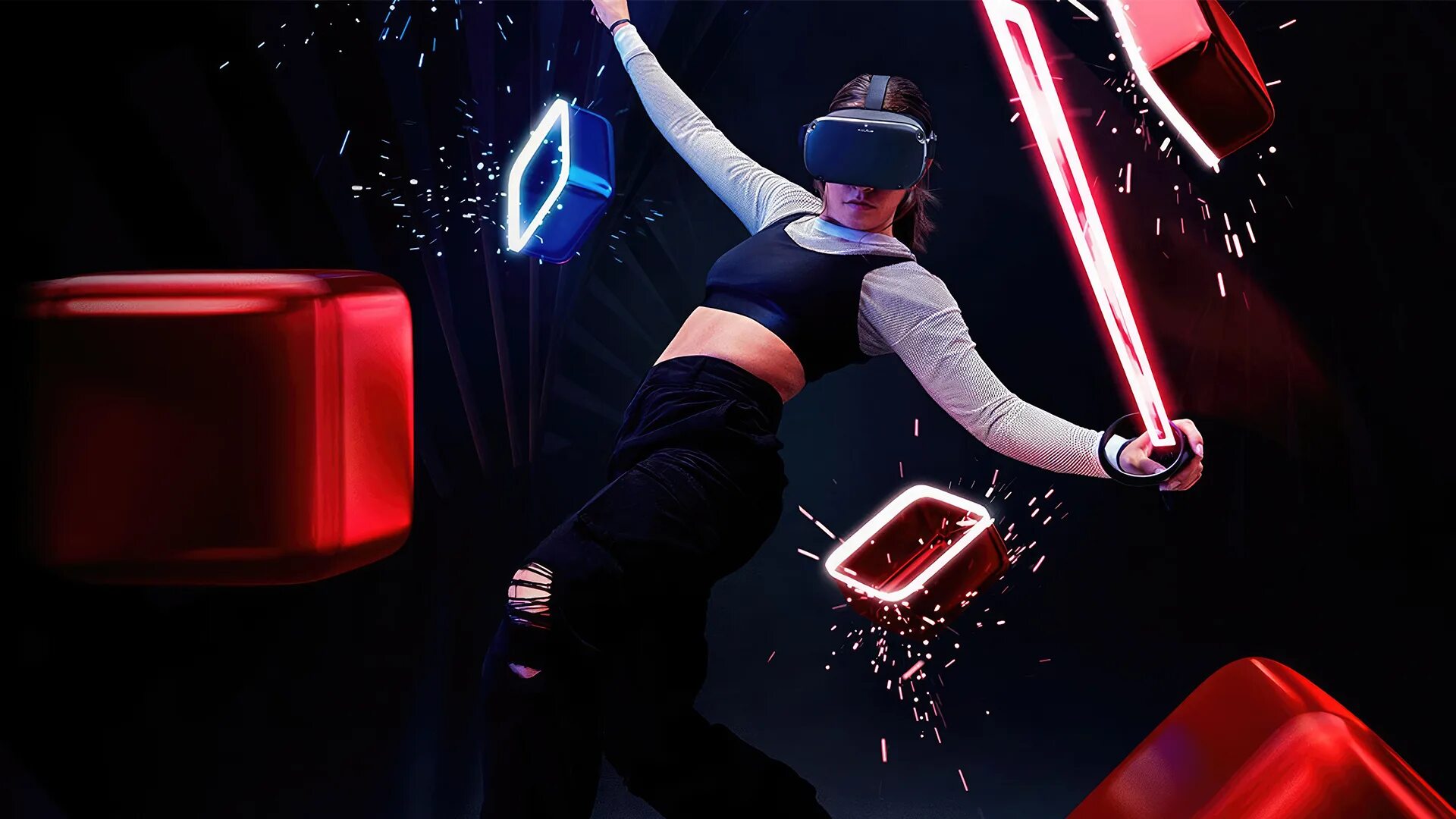 Vr игра фото Играть в Beat Saber Виртуальная реальность в Москве - Нереальное место