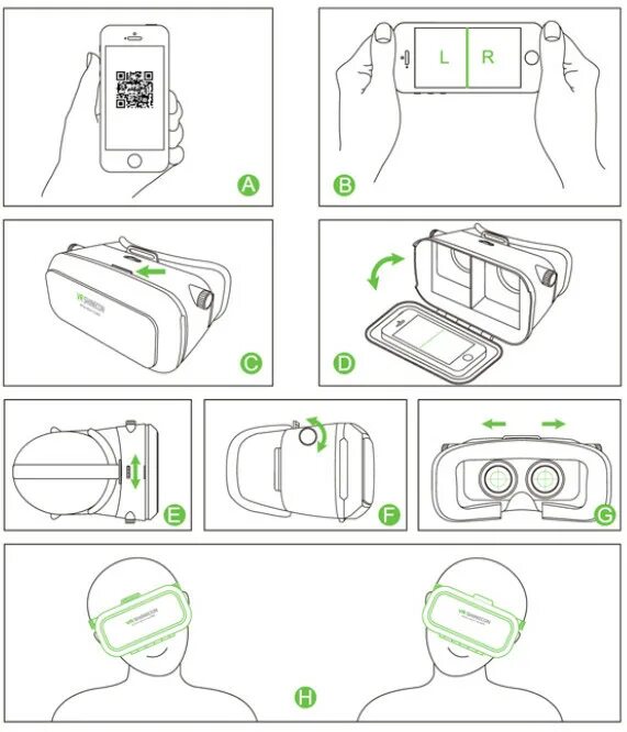 Vr shinecon как подключить к пк Source Hoge kwaliteit VR Shinecon 3d video bril pictures 3d bril virtuele werkel