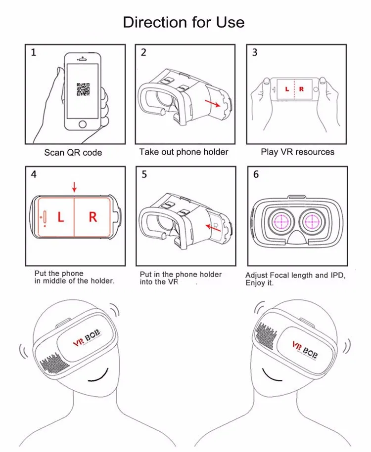 Vr shinecon как подключить к пк Free Shipping!!! Headset Smartphone For Google Cardboard Virtual Reality Glasses