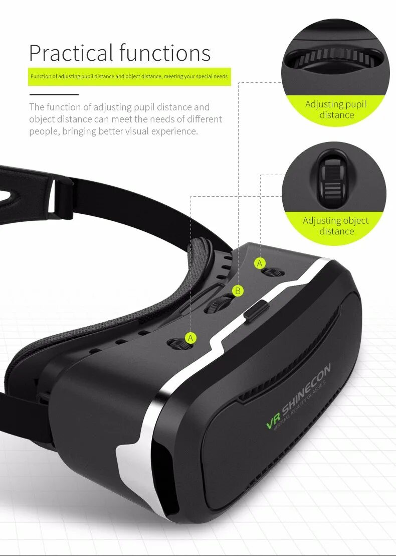 Vr shinecon как подключить к пк 2020 Оптовая Цена,Очки Виртуальной Реальности Vr Shinecon 2,0 Vr 2,0 Для Мобильн
