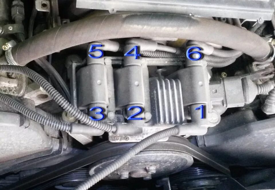 Vr6 2.8 aaa фото подключения проводов свечей Зимние злоключения и немного Ваза - Volkswagen Passat B5, 2,8 л, 1999 года своим