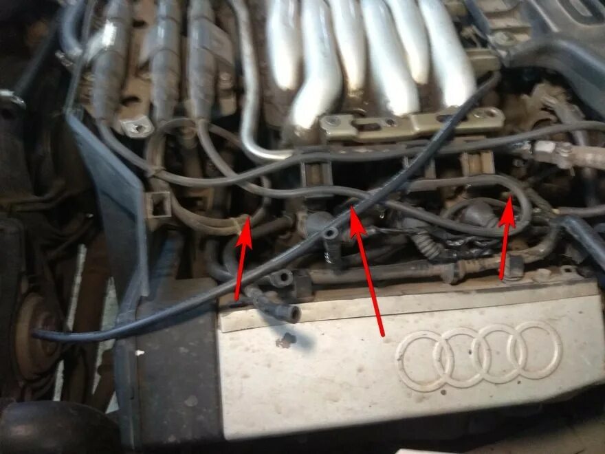 Vr6 2.8 aaa фото подключения проводов свечей Замена свечей зажигания на Audi 100 2.6 1994