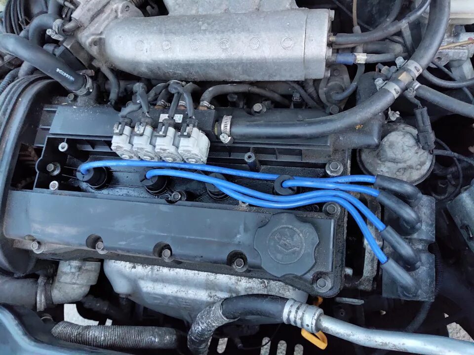 Vr6 2.8 aaa фото подключения проводов свечей #16 Замена ВВ проводов и свечей (без измерений) - Daewoo Nexia, 1,5 л, 2008 года