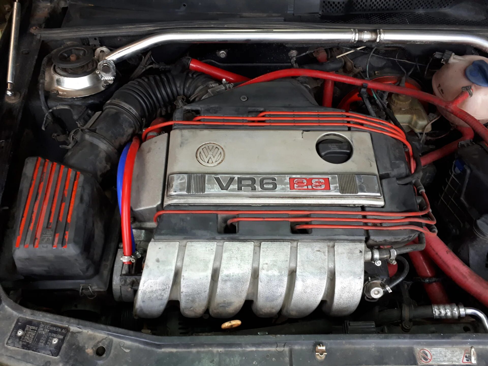 Vr6 2.8 aaa фото подключения проводов свечей Переходник рулевого AirBag+селикон топливные магистрали - Volkswagen Vento, 2,8 