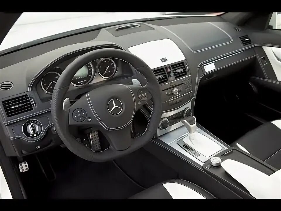 W204 тюнинг салона Official Kicherer Mercedes Benz C63 AMG White Edition - YouTube