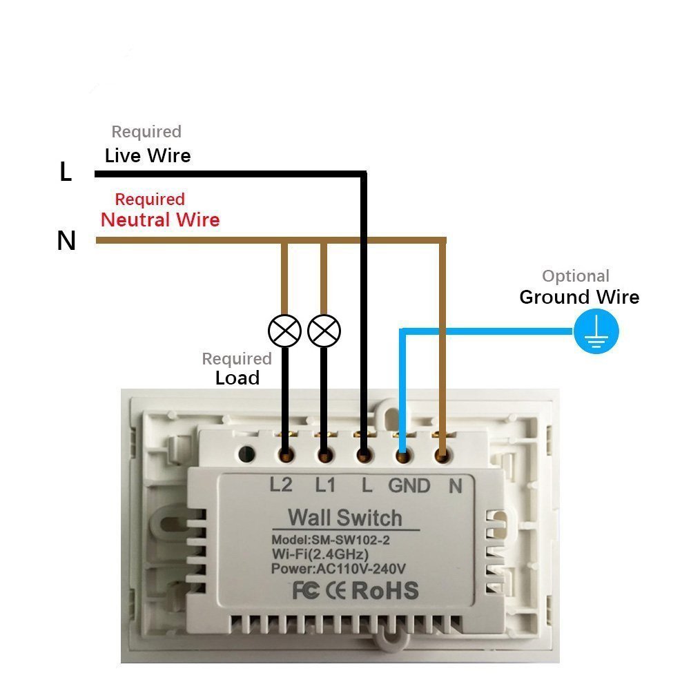 Wall switch выключатель как подключить Wall switch подключение