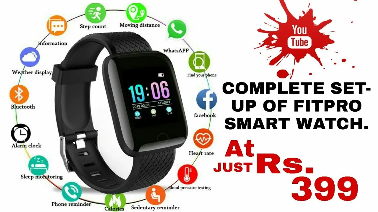 Watch fit 2 подключение к телефону New FitPRO Smartwatch Unboxing and Full setup. LH719 Smart watch full on setup b
