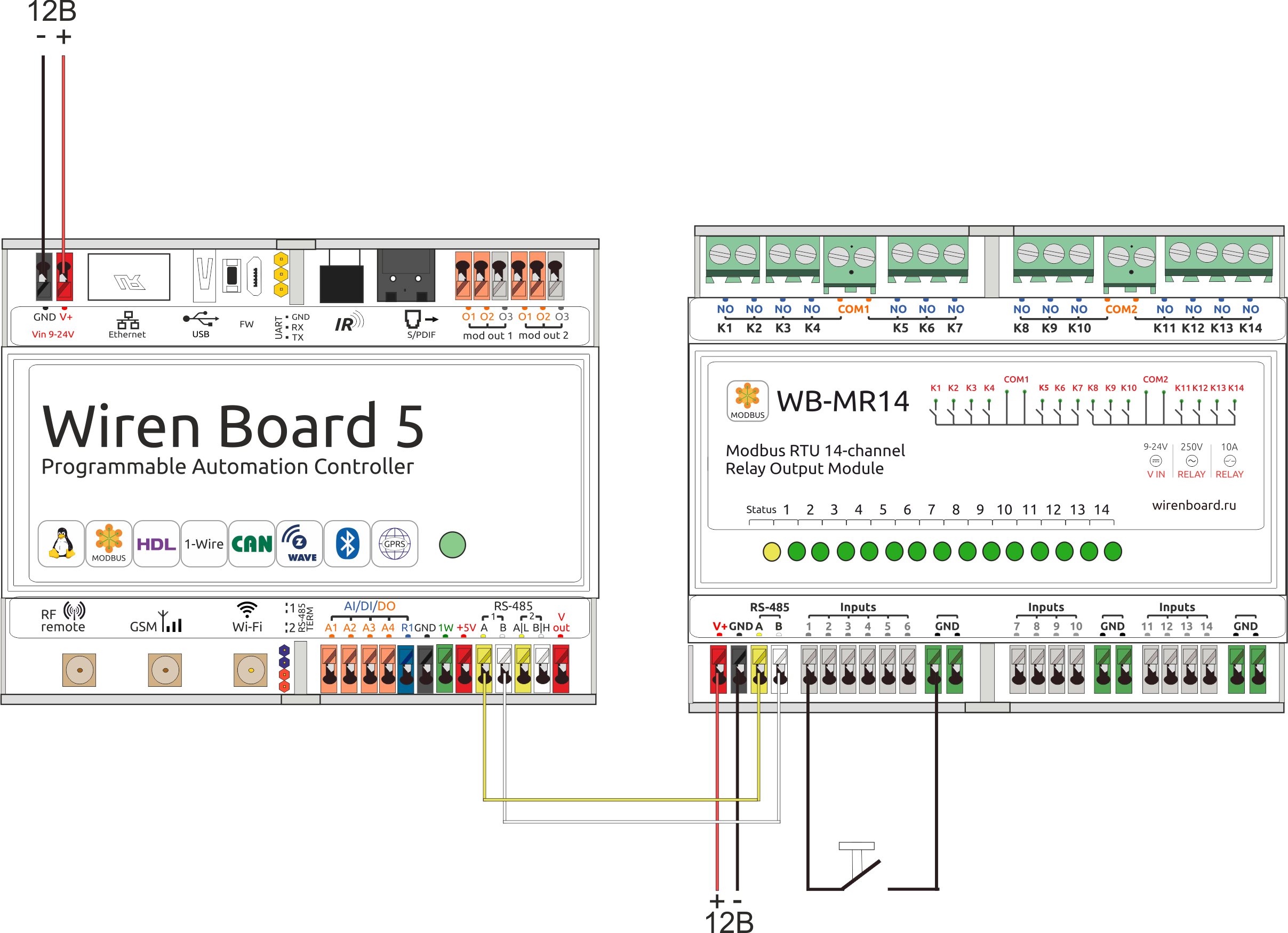 Wb mr6c v 2 схема подключения Файл:Lab mr14 2.png - Wiren Board