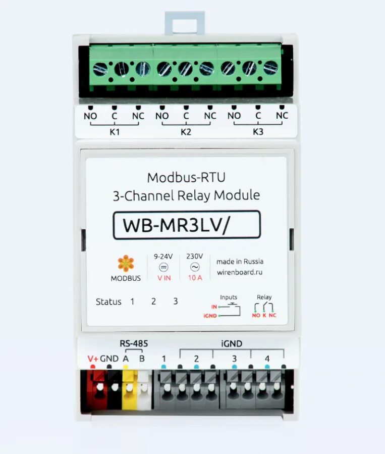 Wb mr6c v 2 схема подключения Файл:WB-MR3LV new.png - Wiren Board