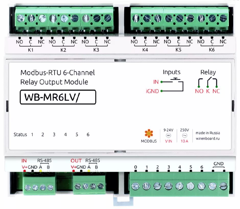 Wb mr6c v 2 схема подключения Файл:WB-MR6LV new.png - Wiren Board