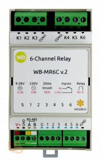 Wb mr6c v 2 схема подключения WB-MR6C v.2 от поставщика года. Минск