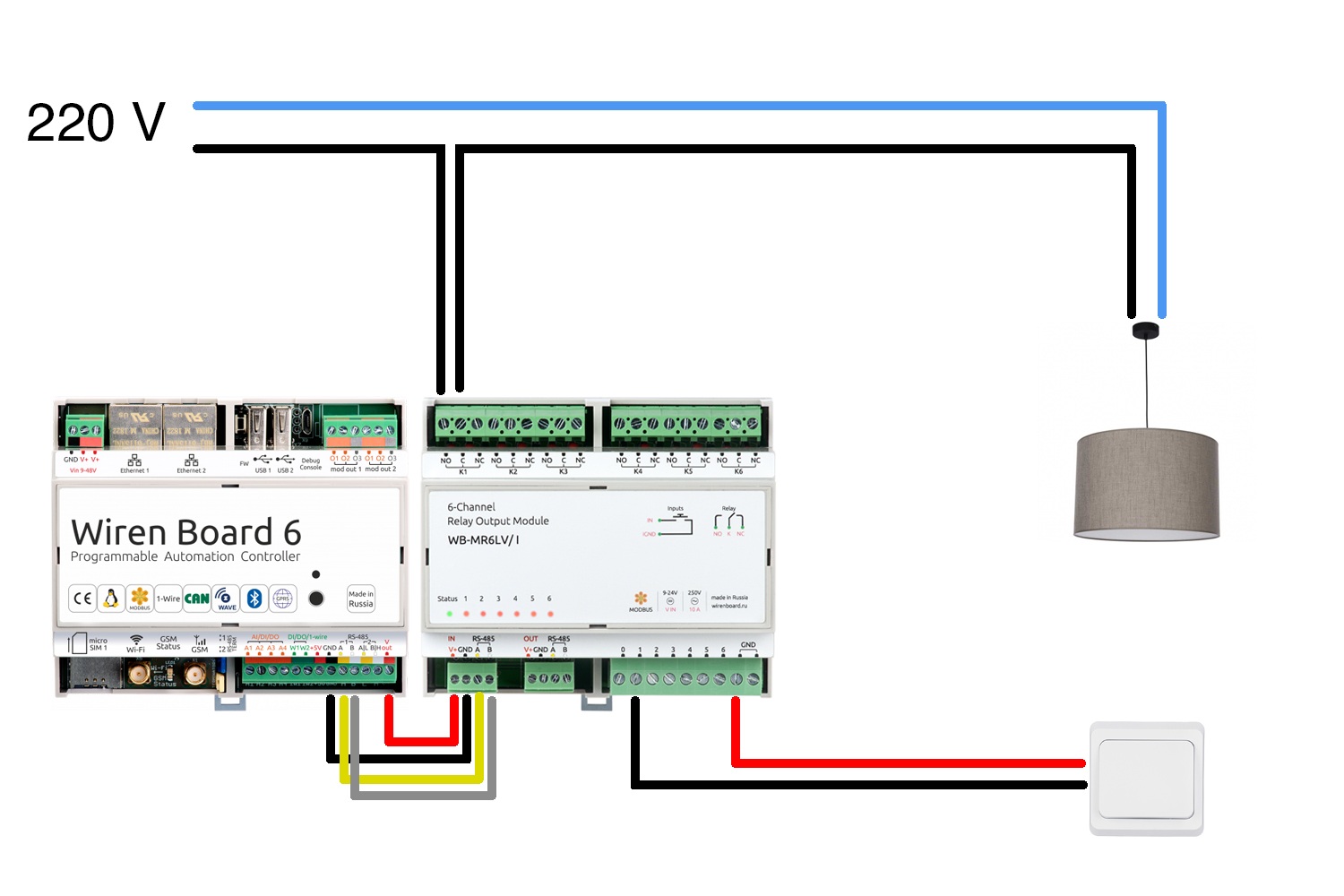 Wb mr6c v 3 схема подключения Умный свет в WirenBoard. Варианты реализаций - Sprut.AI